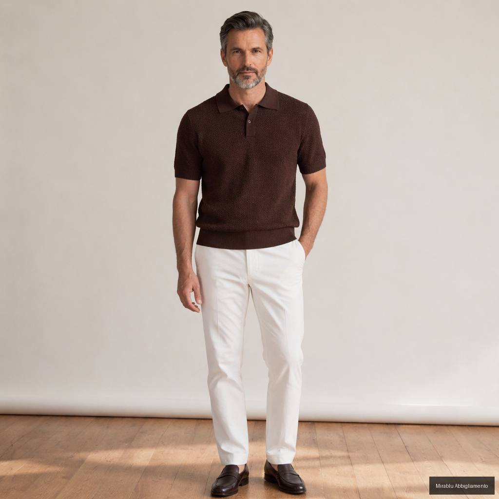 MASQ POLO M/C CON BOTTONI M5426-8038 COL.A33526/0480 - P/E 26 - AI 2