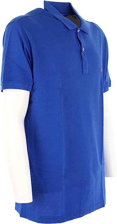BROOKSFIELD MAN, POLO SHIRT, S.S., PLAIN COTTON  201A.A068 7284 COL. ROYAL BLUE - P/E 23
