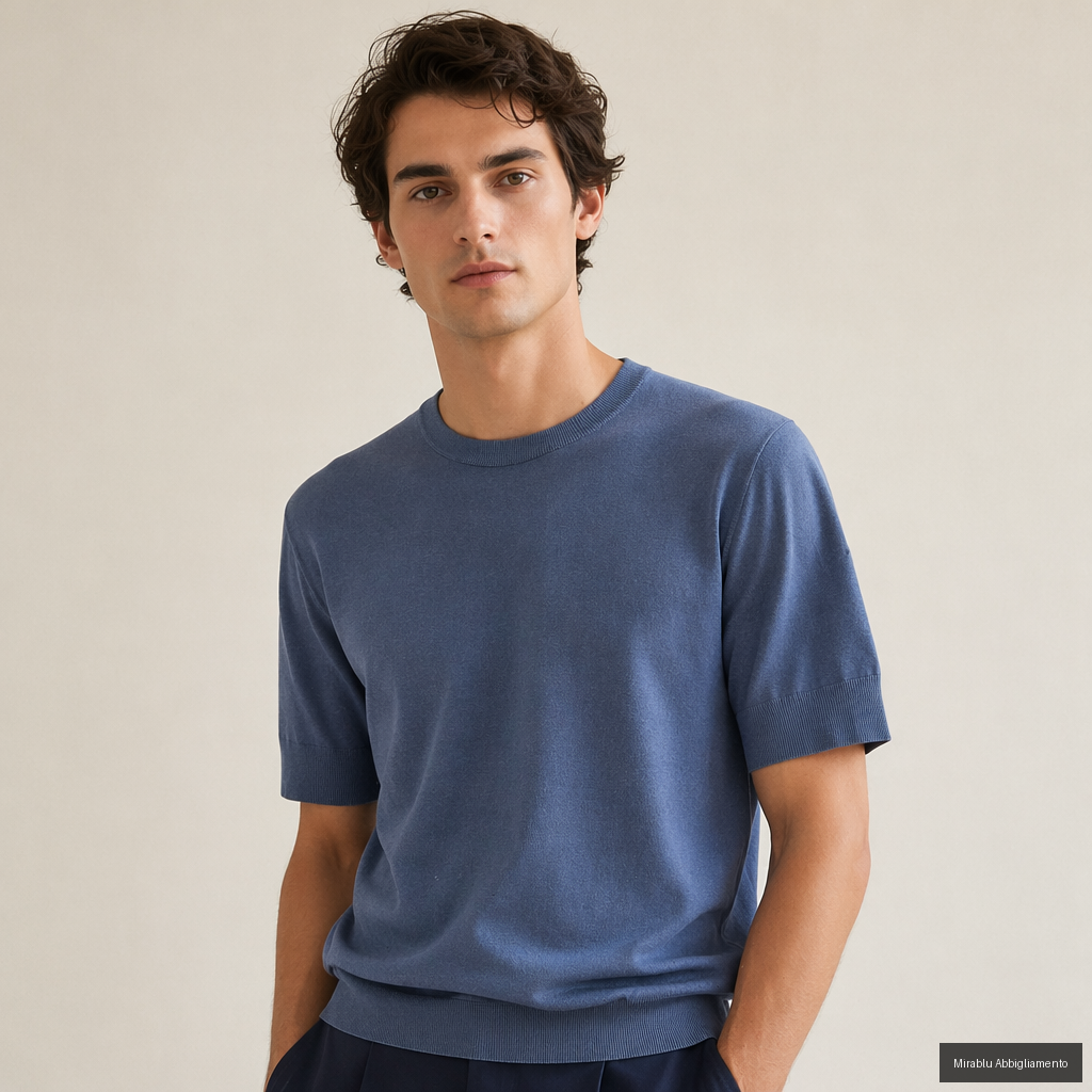 MASQ GIROCOLLO M/C M5426-8051 COL. BLU JEANS S35526/0650 - P/E 26