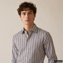 ALEA CAMICIA MANICA LUNGA BTDIR50L0_1626 COL. 31 RIGA MARRONE E CELESTE - P/E 26