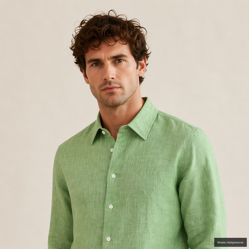 ALEA CAMICIA MANICA LUNGA STDIR00LW_1640 COL. 21 VERDE CHIARO - P/E 26